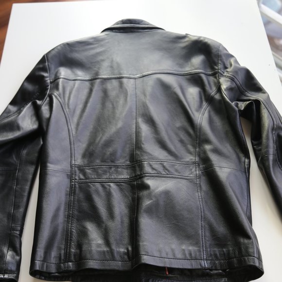 David Moore Leather Jacket / Large or Medium - Picture 3 of 5
